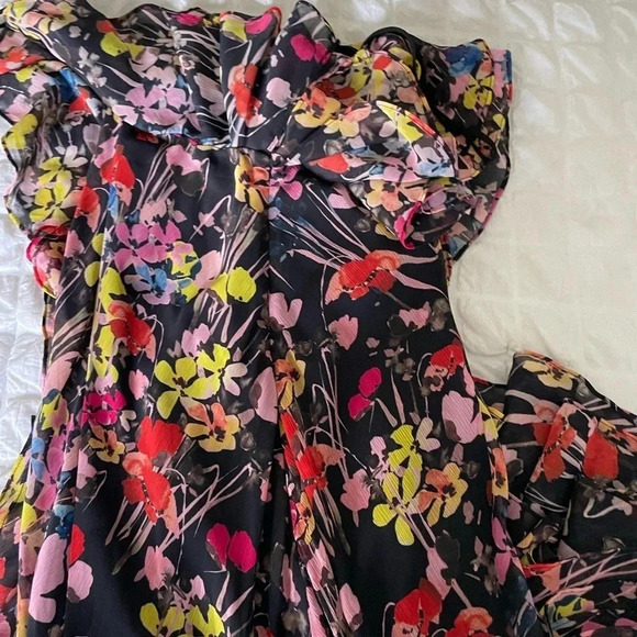 Jason Wu collection floral ruffle midi dress - Picture 6 of 7